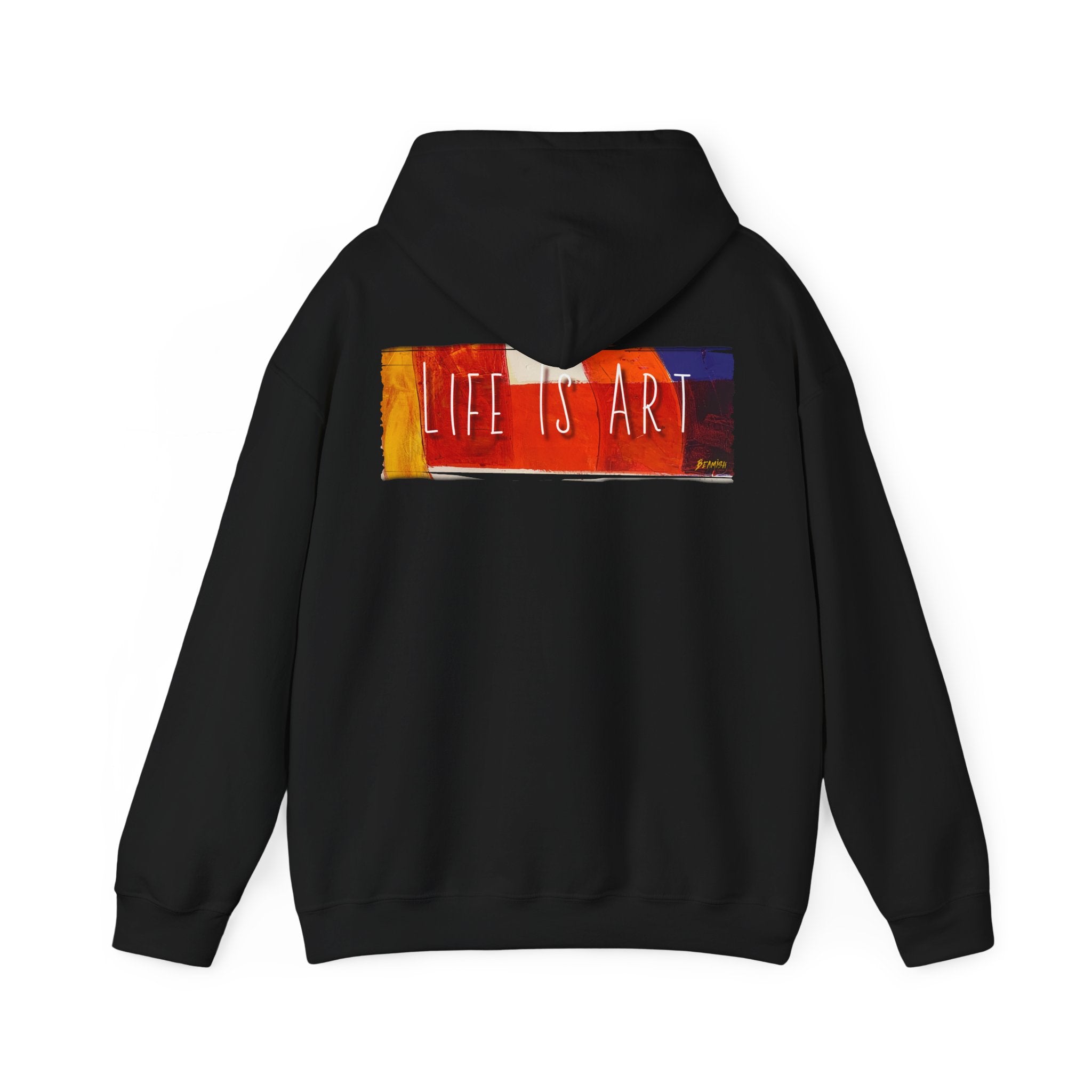 Life Is Art Hoodie – Colorful Brushstroke Graphic pullover with Art print.